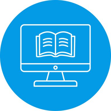 Kitap simgesinin vektör illüstrasyonu