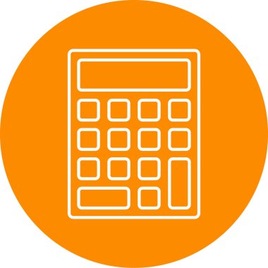 hesap makinesi simgesi vektör illüstrasyonu