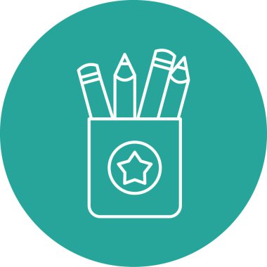 Kalem simgesinin vektör illüstrasyonu