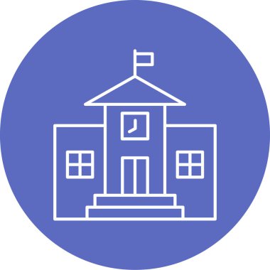 Üniversite simgesinin vektör illüstrasyonu