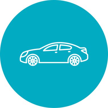 araba simgesi vektör illüstrasyonu