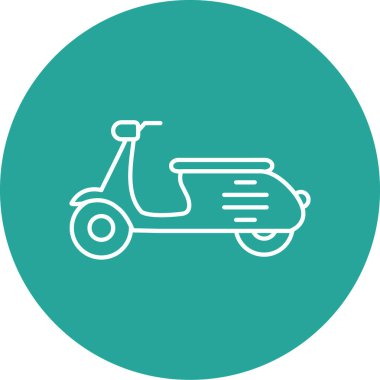 scooter simgesi vektör illüstrasyonu