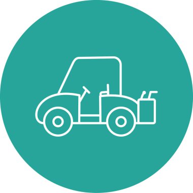 Araba ikonu. vektör illüstrasyonu