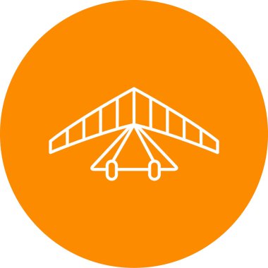 Modern düzlem simgesinin vektör çizimi