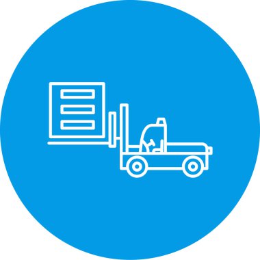 kamyon simgesi, vektör illüstrasyonu