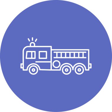 Otobüs hattı vektör simgesi