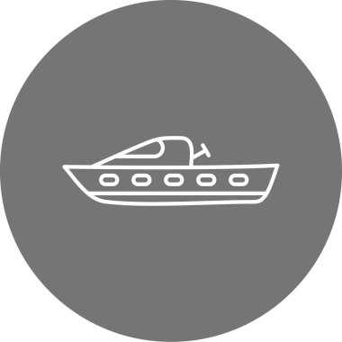 Gemi. Web simgesi basit illüstrasyon