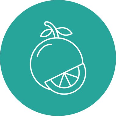 Limon simgesinin vektör illüstrasyonu