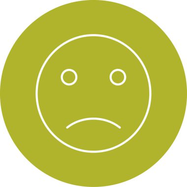 Üzgün yüzün vektör çizimi