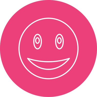 gülen yüz ifadesi, vektör illüstrasyonu