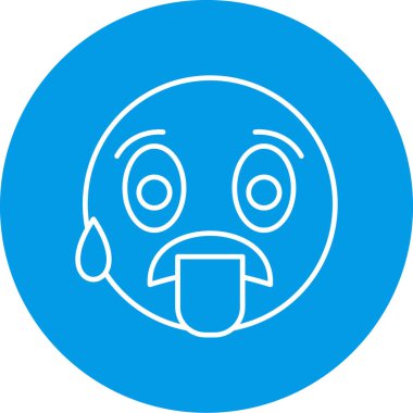 Yüz simgesinin vektör illüstrasyonu