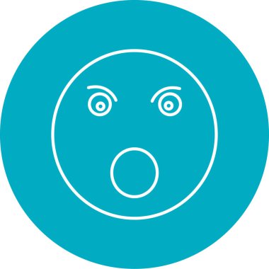 Üzgün bir yüzün vektör çizimi