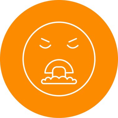 üzgün yüz ifadesi vektör simgesi