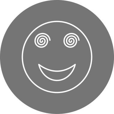 Mutlu bir yüzün vektör çizimi