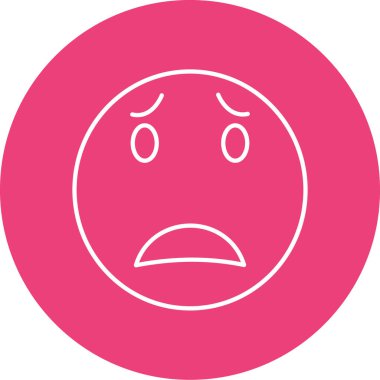 Üzgün yüzün vektör simgesi