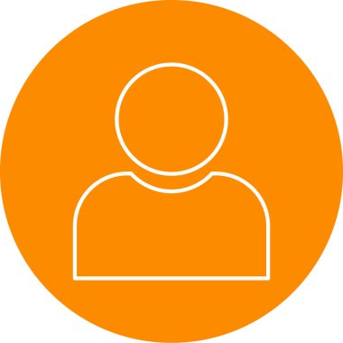 kullanıcı. Web simgesi basit illüstrasyon