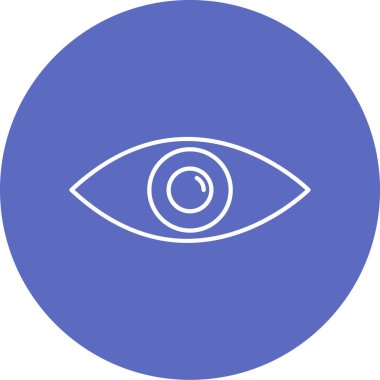 Göz. Web simgesi basit illüstrasyon