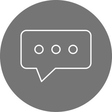 Konuş. Web simgesi basit illüstrasyon