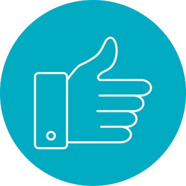 başparmak yukarı simgesi, vektör illüstrasyonu