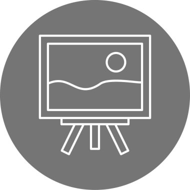 vektör lcd simgesi illüstrasyonu