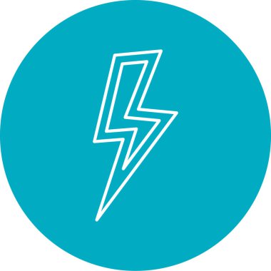 Şimşek simgesi vektör illüstrasyonu