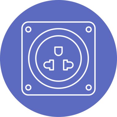 Bir güç dolgu simgesinin vektör illüstrasyonu.