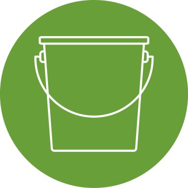 kova simgesinin vektör illüstrasyonu