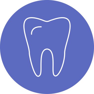 Diş simgesinin vektör illüstrasyonu