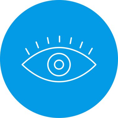 Göz simgesi vektör illüstrasyonu