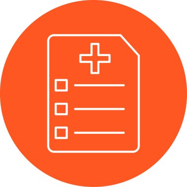 Modern tıbbi simgenin vektör illüstrasyonu