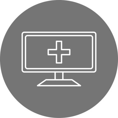 Modern bilgisayar simgesinin vektör illüstrasyonu