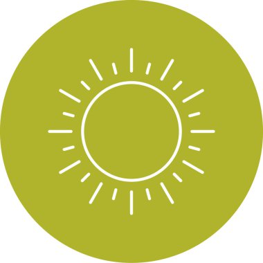 Güneş Simgesi Vektör illüstrasyonu