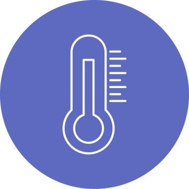 Termometre. Web simgesi basit tasarım