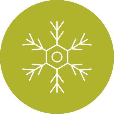 güzel vektör kar tanesi simgesi illüstrasyonu