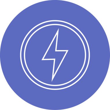 Şimşek simgesi vektör illüstrasyonu