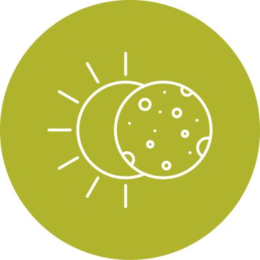 Bir gezegen simgesinin vektör illüstrasyonu