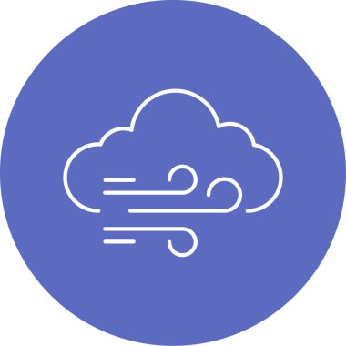 Bulut simgesinin vektör illüstrasyonu