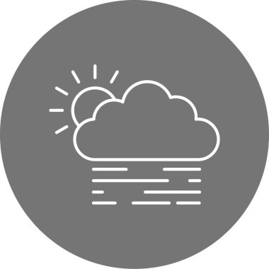 Hava durumu. Web simgesi basit illüstrasyon