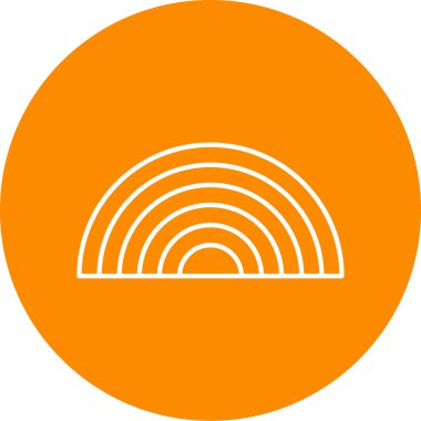 Güneş simgesinin vektör illüstrasyonu