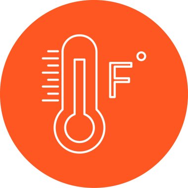 Termometre. Web simgesi basit illüstrasyon