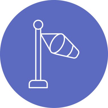 Basit bayrak simgesinin vektör illüstrasyonu