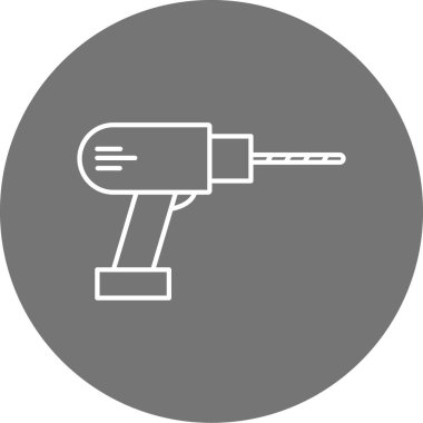 matkap simgesinin vektör illüstrasyonu