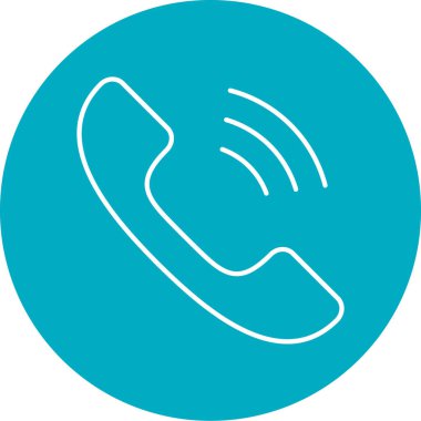 Telefon simgesi vektör illüstrasyonu