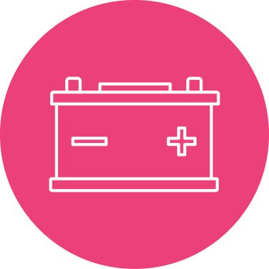 Pil simgesinin vektör illüstrasyonu