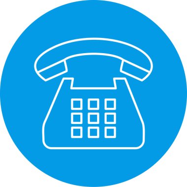 - Telefon. Web simgesi basit illüstrasyon