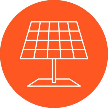 Güneş paneli ikon vektör illüstrasyonu