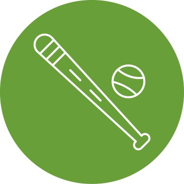 beysbol ikonu vektör illüstrasyonu