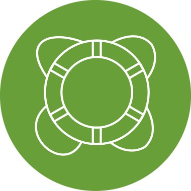 Yaşam şamandırası simgesinin vektör çizimi