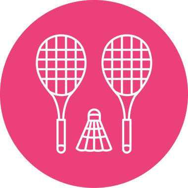 Tenis raketleri simge vektör çizim