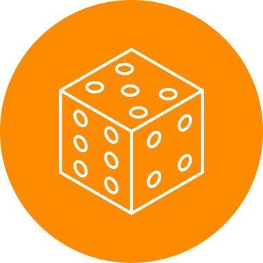 zar. Web simgesi basit illüstrasyon